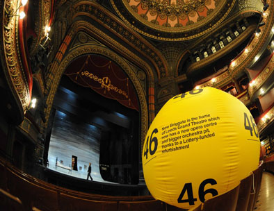 Lottery grant promotion The Grand Theatre, Leeds revamped with Lottery money