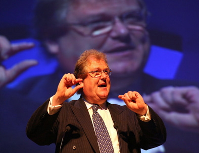 Sir Digby Jones speaks at the National Housing Conference in Harrogate